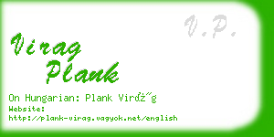 virag plank business card